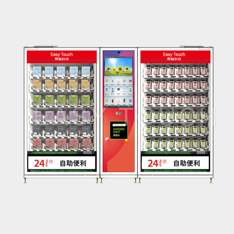 Compact Unmanned  Combination Vending Machine For Retailing