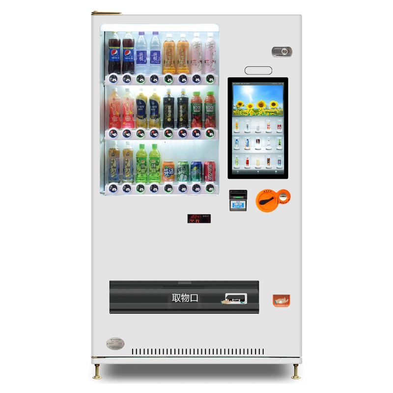 PET Bottle & CAN Stack Vending Machine of Serpentine Type Column (PC21 Series)